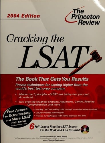 Cracking the LSAT: with practice tests on CD-ROM