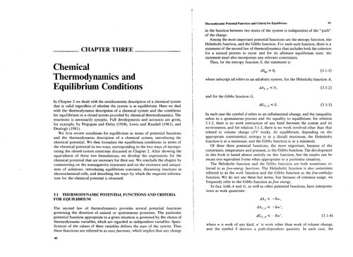 Chemical reaction equilibrium analysis: theory and algorithms