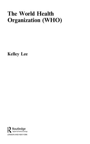 World Health Organization (Global Institutions)