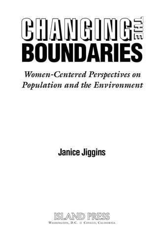 Changing the boundaries: women-centred perspectives on population and the environment