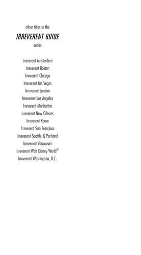 Frommer's Irreverent Guide to Paris