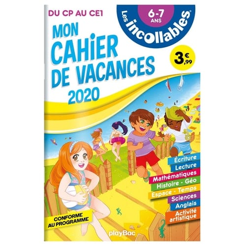 Mon cahier de vacances du CP au CE1