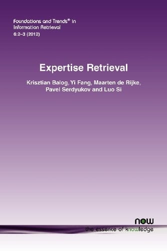 Expertise Retrieval
