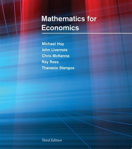 Mathematics for Economics, third edition