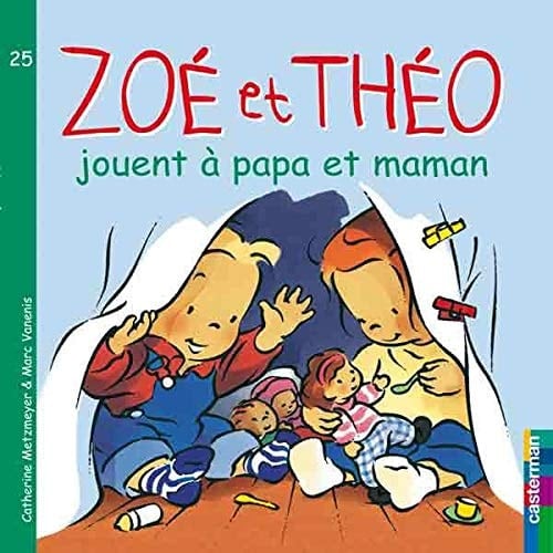 Zoé et Théo jouent à papa et maman