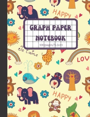 Graph paper notebook :: Grid Paper Notebook, Quad Ruled, 100 Sheets Graph Paper (Large, 8.5 x 11) (Composition Notebooks)