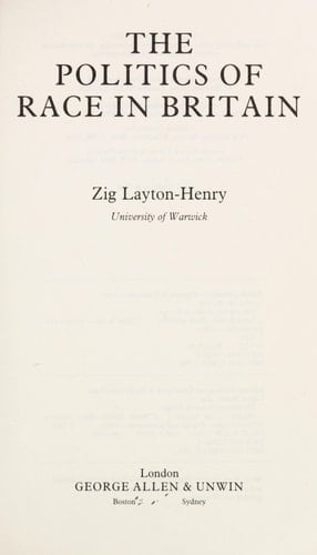 The politics of race in Britain