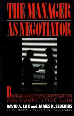 Manager as Negotiator