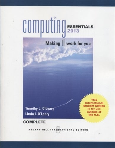 Computing Essentials 2013