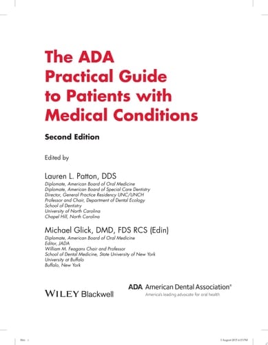The ADA Practical Guide to Patients with Medical Conditions