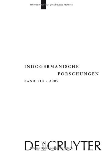 Indogermanische Forschungen 2009