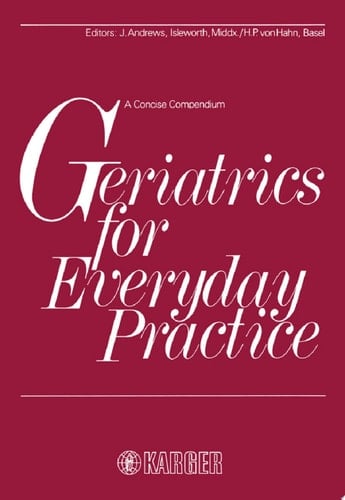 Geriatrics for Everyday Practice A Concise Compendium