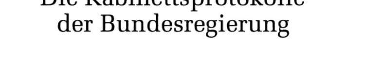 Kabinettsausschuß Für Wirtschaft Band 1: 1951-1953