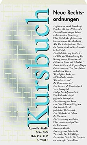 Kursbuch 155. Neue Rechtsordnungen.