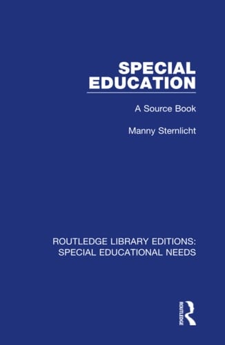 Special Education A Source Book