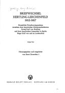 Briefwechsel Hertling-Lerchenfeld 1912-1917 dienstliche Privatkorrespondenz