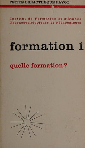 Formation: Quelle formation?