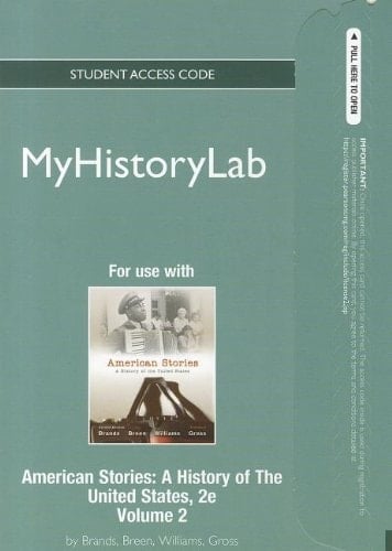 American Stories: Myhistorylab Student Access Code Card