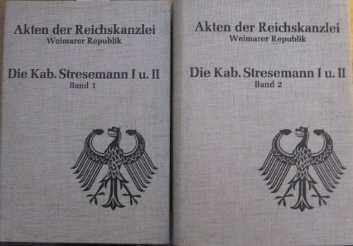Die Kabinette Stresemann I und II 13. August bis Oktober 1923, 6. Oktober bis 30. November 1923