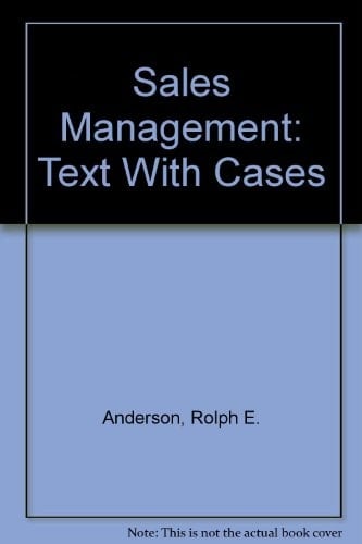 Sales Management Text with Cases
