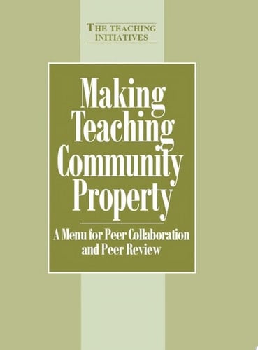 Making Teaching Community Property