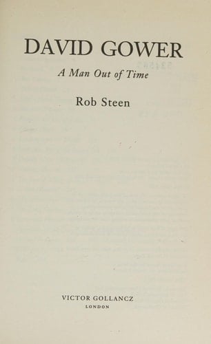 David Gower A Man Out of Time