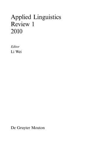 Applied linguistics: 2010