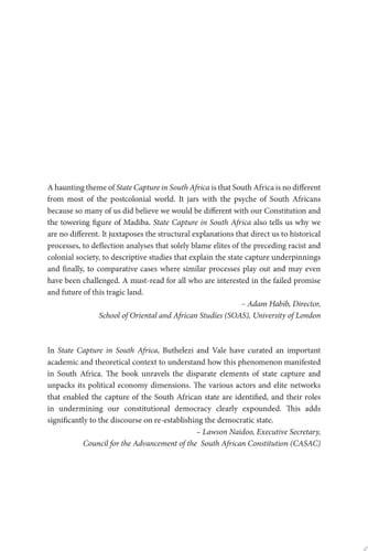 State Capture in South Africa How and why it Happened