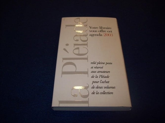Agenda 2003 La Pléiade