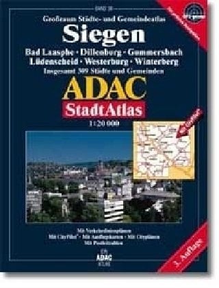 Großraum Städte- und Gemeindeatlas Siegen Bad Laasphe, Dillenburg, Gummersbach, Lüdenscheid, Westerburg, Winterberg ; [insgesamt 309 Städte und Gemeinden ; mit Verkehrslinienplänen, mit CityPilot, mit Ausflugskarten, mit Cityplänen, mit Postleitzahlen ; GPS-genau für präzise Navigation]
