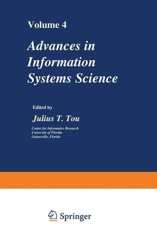 Advances in Information Systems Science Volume 4