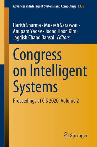 Congress on Intelligent Systems Proceedings of CIS 2020, Volume 2