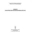 Aspekte europäischer Bodendenkmalpflege: [Redaktion, Brigitte Beyer und Jennifer Göbel] (Materialien zur Bodendenkmalpflege im Rheinland) (German Edition)