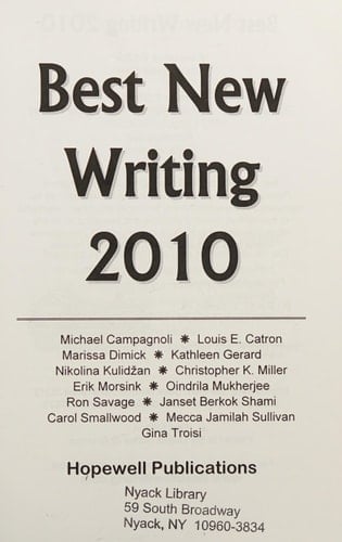 Best New Writing 2010