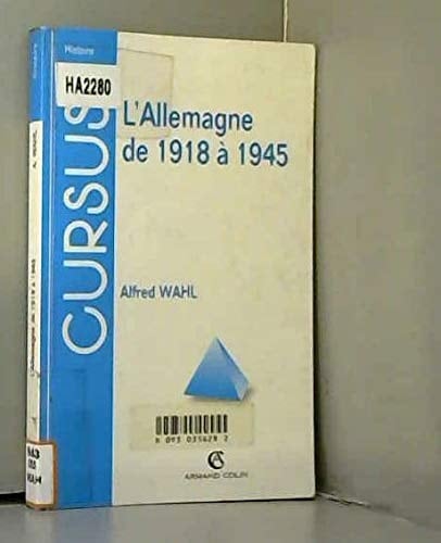 L'Allemagne de 1918 à 1945