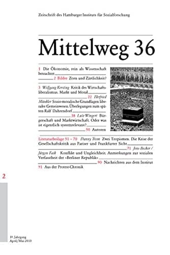 Kritik des Liberalismus Mittelweg 36, Zeitschrift des Hamburger Instituts für Sozialforschung, Heft 2/2010