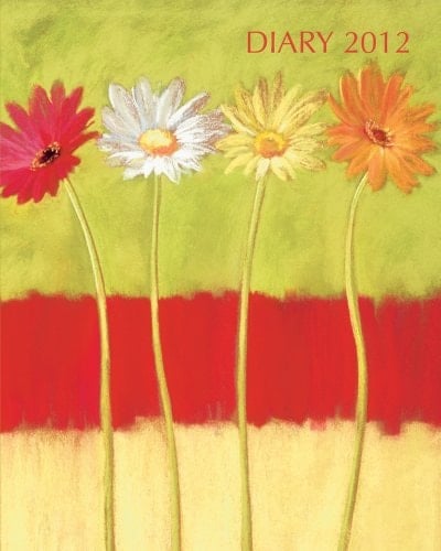 Diary 2012 Blooms by Nel (Flame Tree Art Diaries) Portrait 16.5 x 13.3 cm (6A½ x 5A¼ in)