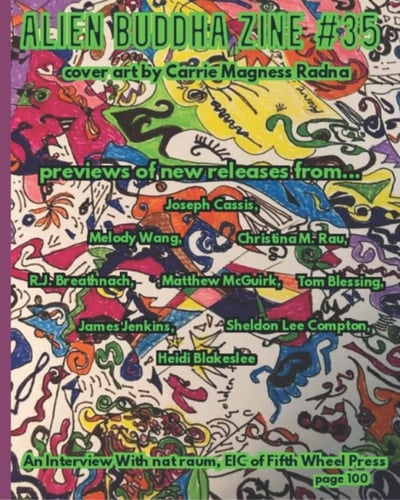 Alien Buddha Zine #35: black and white print