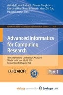 Advanced Informatics for Computing Research Third International Conference, ICAICR 2019, Shimla, India, June 15-16, 2019, Revised Selected Papers. Part I