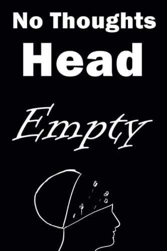 No Thoughts Head Empty Notebook: Notebook, Journal, Funny gag gift, tiktok, sketchbook, paper