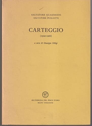 Carteggio, 1929-1966 (Italian Edition)