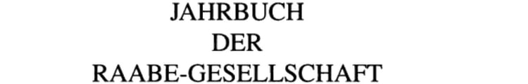Jahrbuch der Raabe-Gesellschaft 2011
