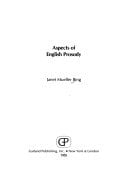 ASPECTS OF ENGLISH PROSODY (Outstanding dissertations in linguistics)