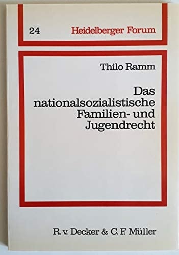 Das nationalsozialistische Familien- und Jugendrecht (Heidelberger Forum) (German Edition)