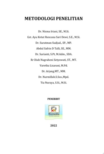 METODOLOGI PENELITIAN