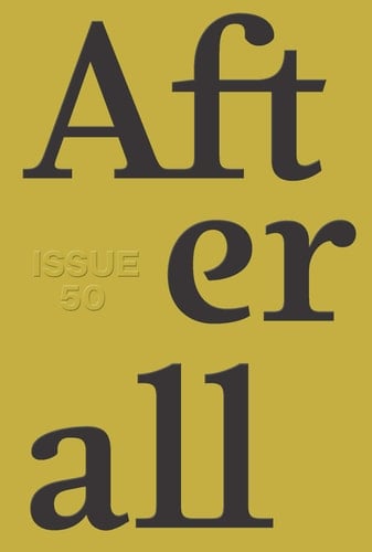 Afterall Autumn/Winter 2020, Issue 50