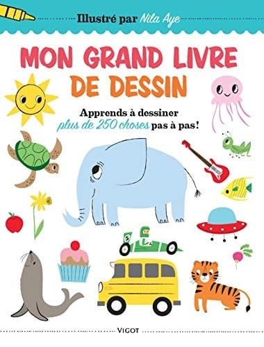 Mon grand livre de dessin Apprends à dessiner plus de 250 choses pas à pas !