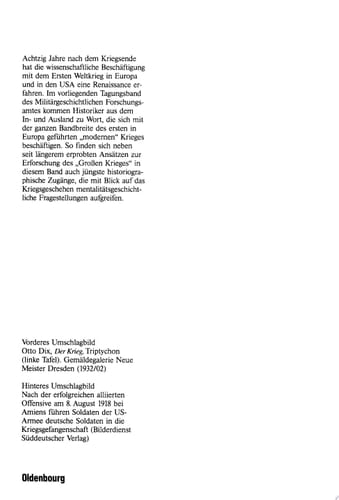 Kriegsende 1918 Ereignis, Wirkung, Nachwirkung