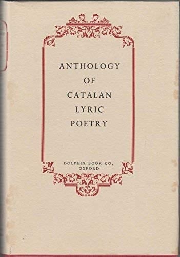 Anthology of Catalan Lyric Poetry
