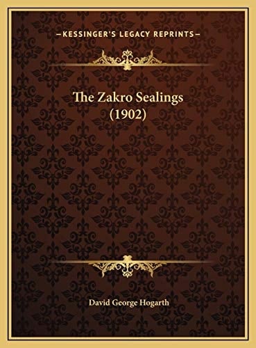 The Zakro Sealings (1902)